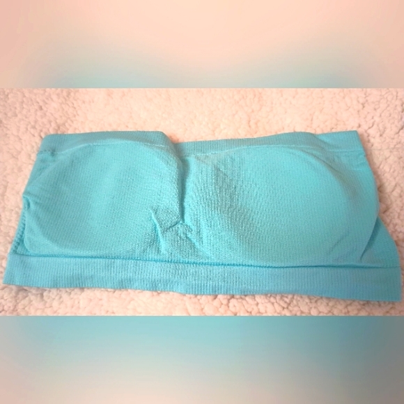 Tube Top Bra Strapless Seamless Light Blue - Picture 2 of 5